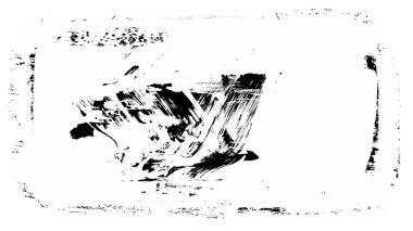 Siyah fırça darbesi ve doku. Grunge vektör soyut el boyalı element. Altı çizili ve sınır tasarımı.