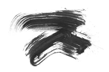 siyah mürekkep fırçası vuruşu. resimleme.
