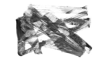 Siyah fırça darbesi ve doku. Grunge vektör soyut el boyalı element. Altı çizili ve sınır tasarımı.