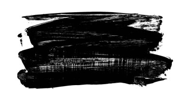 siyah mürekkep fırçası vuruşu. vektör illüstrasyonu.
