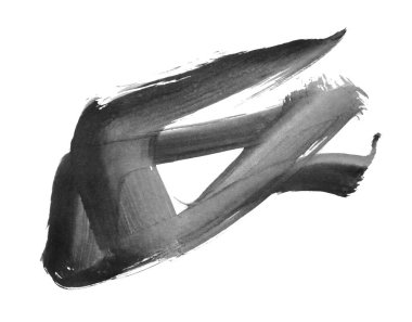 siyah mürekkep fırçası vuruşu. resimleme.