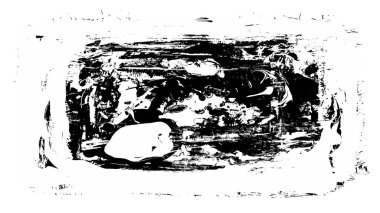 Siyah fırça darbesi ve doku. Grunge vektör soyut el boyalı element. Altı çizili ve sınır tasarımı.