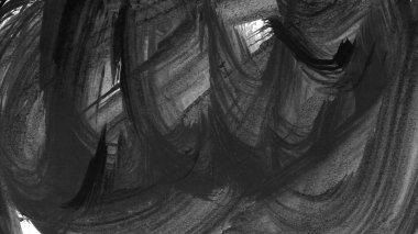 Siyah fırça darbesi ve doku. Grunge soyut elle boyanmış elementler. Altı çizili ve sınır tasarımı.