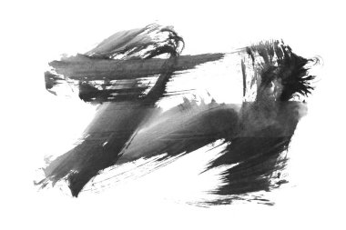 siyah mürekkep fırçası vuruşu. resimleme.