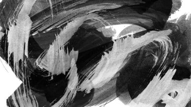 Siyah fırça darbesi ve doku. Grunge vektör soyut el boyalı element. Altı çizili ve sınır tasarımı.