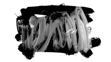 siyah mürekkep fırçası vuruşu. resimleme.