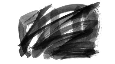 siyah mürekkep fırçası vuruşu. resimleme.