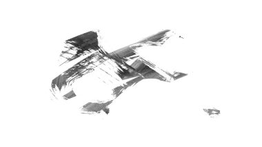 Siyah fırça darbesi ve doku. Grunge vektör soyut el boyalı element. Altı çizili ve sınır tasarımı.