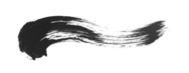 siyah mürekkep fırçası vuruşu. resimleme.