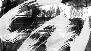 Siyah fırça darbesi ve doku. Grunge vektör soyut el boyalı element. Altı çizili ve sınır tasarımı.