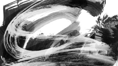 Siyah fırça darbesi ve doku. Grunge vektör soyut el boyalı element. Altı çizili ve sınır tasarımı.