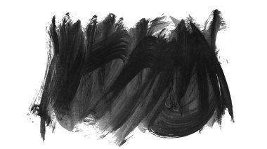 siyah mürekkep fırçası vuruşu. resimleme.