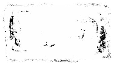 Siyah fırça darbesi ve doku. Grunge vektör soyut el boyalı element. Altı çizili ve sınır tasarımı.