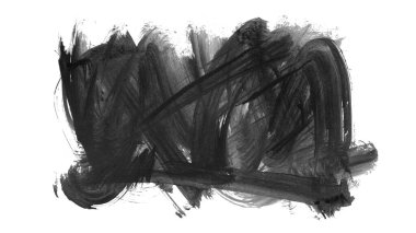 siyah mürekkep fırçası vuruşu. resimleme.