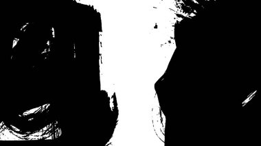 Siyah fırça darbesi ve doku. Grunge vektör soyut el boyalı element. Altı çizili ve sınır tasarımı.