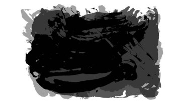 Siyah fırça darbesi ve doku. Grunge vektör soyut el boyalı element. Altı çizili ve sınır tasarımı.