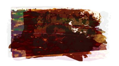 Siyah ve renkli boya karışımı, fırça darbesi ve doku. Grunge soyut elle boyanmış elementler. 