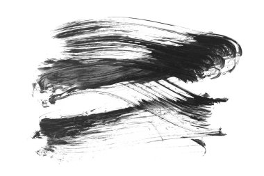 siyah mürekkep fırçası vuruşu. resimleme.