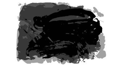 Siyah fırça darbesi ve doku. Grunge vektör soyut el boyalı element. Altı çizili ve sınır tasarımı.