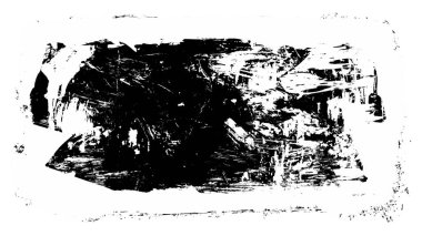 Siyah fırça darbesi ve doku. Grunge vektör soyut el boyalı element. Altı çizili ve sınır tasarımı.