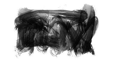 siyah mürekkep fırçası vuruşu. resimleme.