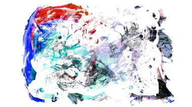 fırça darbesi ve doku. Grunge vektör soyut el boyalı element. Altı çizili ve sınır tasarımı.