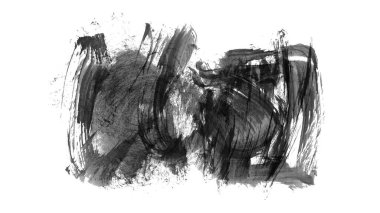 siyah mürekkep fırçası vuruşu. resimleme.