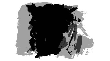 Siyah fırça darbesi ve doku. Grunge vektör soyut el boyalı element. Altı çizili ve sınır tasarımı.