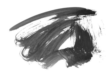 siyah mürekkep fırçası vuruşu. resimleme.