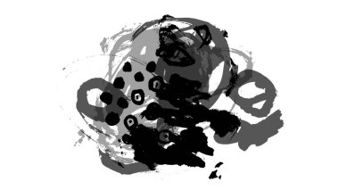 Siyah fırça darbesi ve doku. Grunge vektör soyut el boyalı element. Altı çizili ve sınır tasarımı.