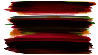 Siyah ve renkli boya karışımı, fırça darbesi ve doku. Grunge soyut elle boyanmış elementler. 