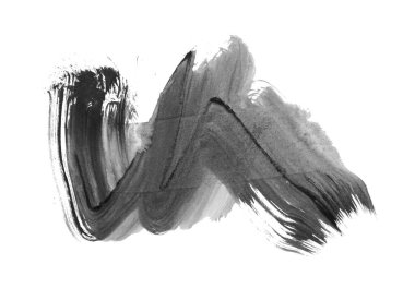 Siyah mürekkep fırçası darbeleri. vektör illüstrasyonu.