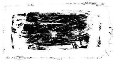 Siyah fırça darbesi ve doku. Grunge vektör soyut el boyalı element. Altı çizili ve sınır tasarımı.