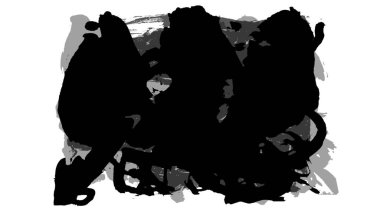 Siyah fırça darbesi ve doku. Grunge vektör soyut el boyalı element. Altı çizili ve sınır tasarımı.