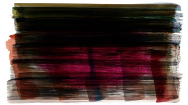 Siyah fırça darbesi ve doku. Grunge vektör soyut el boyalı element. Altı çizili ve sınır tasarımı.