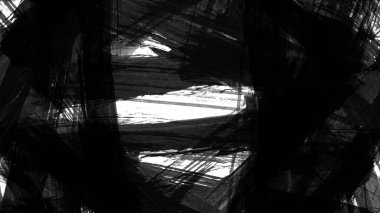 Siyah fırça darbesi ve doku. Grunge vektör soyut el boyalı element. Altı çizili ve sınır tasarımı.