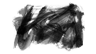 siyah mürekkep fırçası vuruşu. resimleme.