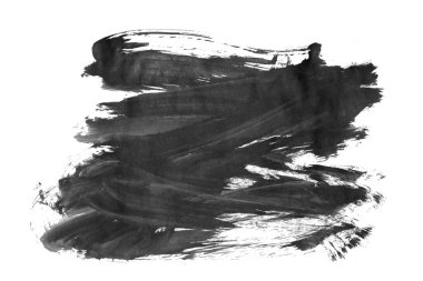 siyah mürekkep fırçası vuruşu. resimleme.