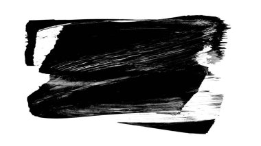 siyah mürekkep fırçası vuruşu. resimleme.