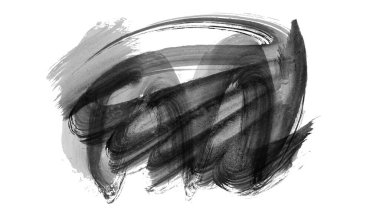 siyah mürekkep fırçası vuruşu. resimleme.