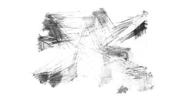 Siyah fırça darbesi ve doku. Grunge vektör soyut el boyalı element. Altı çizili ve sınır tasarımı.