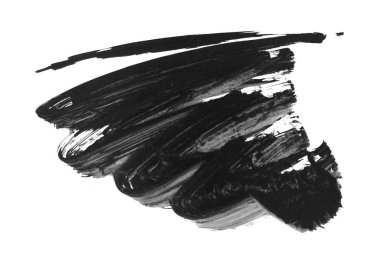 siyah mürekkep fırçası vuruşu. resimleme.