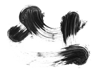 siyah mürekkep fırçası vuruşu. resimleme.