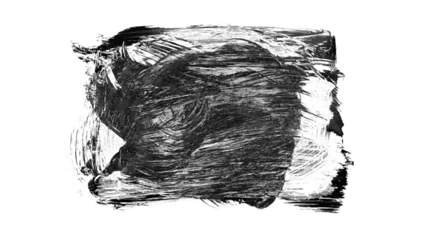 Siyah fırça darbesi ve doku. Grunge vektör soyut el boyalı element. Altı çizili ve sınır tasarımı.