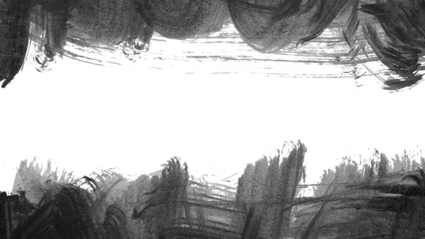 Siyah mürekkep fırçası darbeleri. vektör illüstrasyonu.