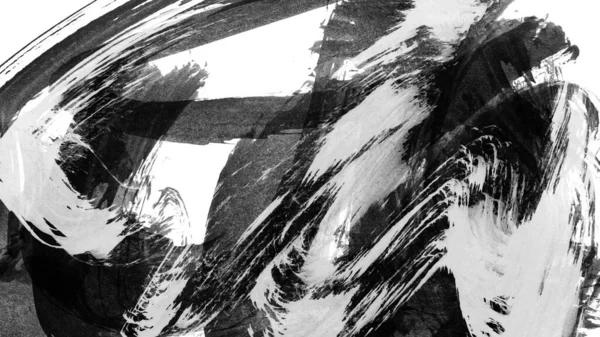 Siyah fırça darbesi ve doku. Grunge vektör soyut el boyalı element. Altı çizili ve sınır tasarımı.