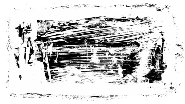 Siyah fırça darbesi ve doku. Grunge vektör soyut el boyalı element. Altı çizili ve sınır tasarımı.