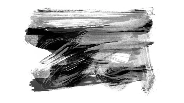 Siyah fırça darbesi ve doku. Grunge vektör soyut el boyalı element. Altı çizili ve sınır tasarımı.