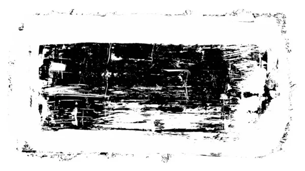 Siyah fırça darbesi ve doku. Grunge vektör soyut el boyalı element. Altı çizili ve sınır tasarımı.