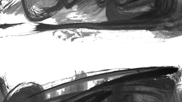 Siyah mürekkep fırçası darbeleri. vektör illüstrasyonu.